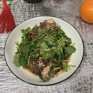 香菜拌牛肉的做法步骤：6