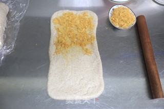 黑全麦老面肉松吐司的做法步骤：9