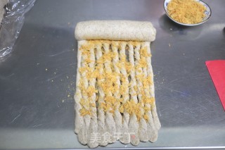黑全麦老面肉松吐司的做法步骤：10