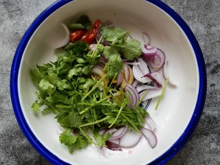 香菜洋葱拌牛肉的做法步骤：7