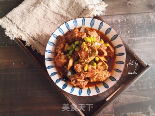 毛豆烧排骨的做法步骤：14