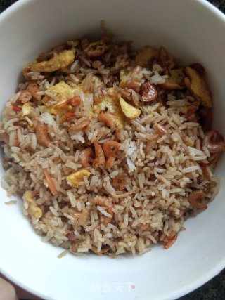 虾仁鸡蛋饭！的做法步骤：6