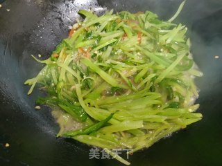 青椒炒窝笋的做法步骤：7