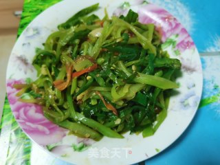 青椒炒窝笋的做法步骤：9