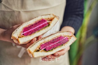 肉松芝心三明治的做法步骤：9