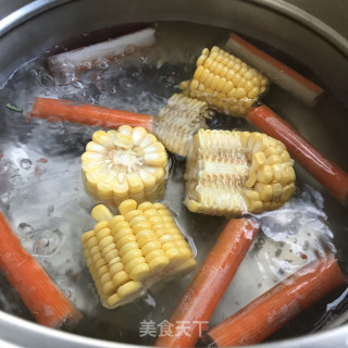 蟹肉棒紫菜包饭的做法步骤：4
