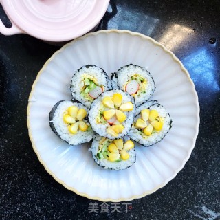 蟹肉棒紫菜包饭的做法步骤：11