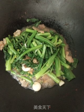 煮油爆炒甜菜心❤️的做法步骤：5