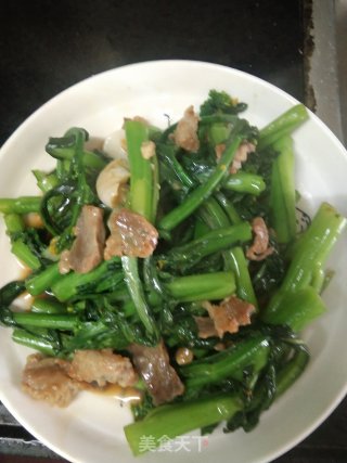 煮油爆炒甜菜心❤️的做法步骤：6