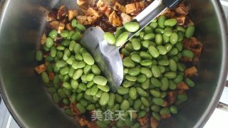 干煸虾蓉毛豆的做法步骤：4