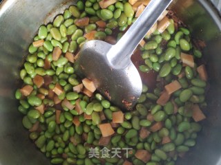 干煸虾蓉毛豆的做法步骤：6