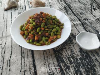 干煸虾蓉毛豆的做法步骤：7