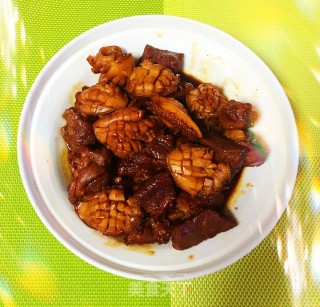 梅花肉烧鲍鱼的做法步骤：12