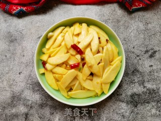 橄榄油炒茭白的做法步骤：9