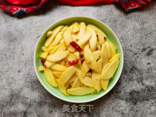 橄榄油炒茭白的做法步骤：10