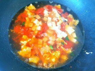 菠菜鸡蛋豆腐汤的做法步骤：3