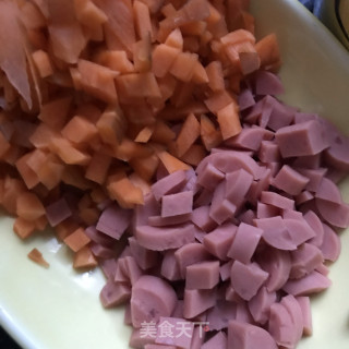 虾仁什锦炒饭的做法步骤：3