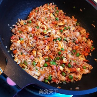 虾仁什锦炒饭的做法步骤：10
