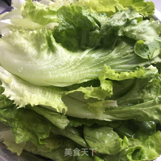 蒜蓉浇汁生菜的做法步骤：1