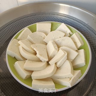 肉末蒸老豆腐的做法步骤：1