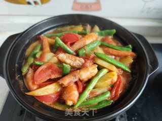 砂锅番茄土豆虾的做法步骤：13