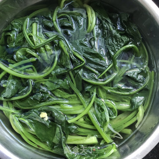 菠菜拌小豆芽的做法步骤：4