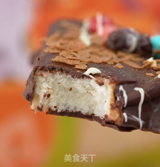 童趣创意巧克力脆皮冻吐司的做法步骤：5
