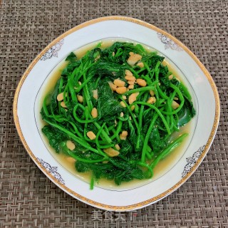 黄豆酱炒番薯叶的做法步骤：9