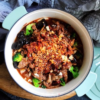 家常水煮牛肉的做法步骤：12