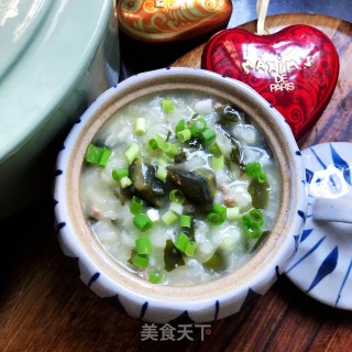 裙带菜皮蛋牛肉粥的做法步骤：15