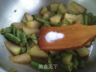 豆角烧冬瓜的做法步骤：7