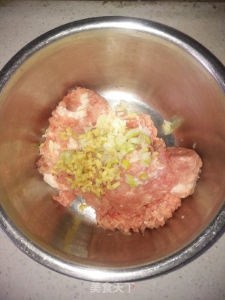 野菜猪肉馅煎饺的做法步骤：4