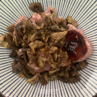 鹿茸菇蒸肉饼的做法步骤：5