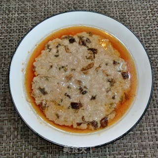 鹿茸菇蒸肉饼的做法步骤：10