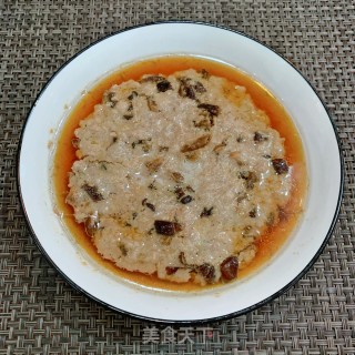 鹿茸菇蒸肉饼的做法步骤：11