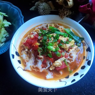 茄汁鸡蛋刀削面的做法步骤：10