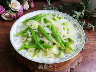 四季豆炒包菜的做法步骤：6