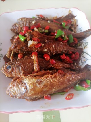 香辣黄花鱼的做法步骤：8