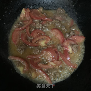 番茄牛肉拌面的做法步骤：8