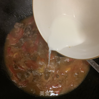 番茄牛肉拌面的做法步骤：9