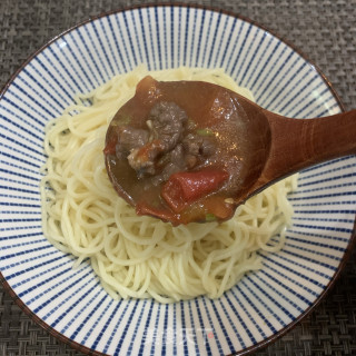 番茄牛肉拌面的做法步骤：13