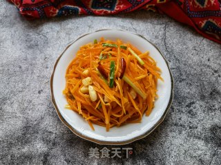 炝拌胡萝卜丝的做法步骤：11