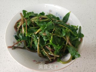 蒜泥拌马齿苋的做法步骤：2