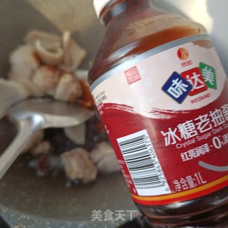 排骨猪皮烧雪魔芋的做法步骤：11