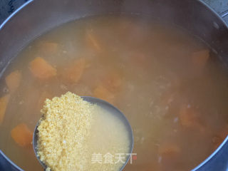 大雁蛋南瓜双米粥的做法步骤：11