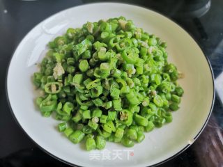青椒炒豆角的做法步骤：5
