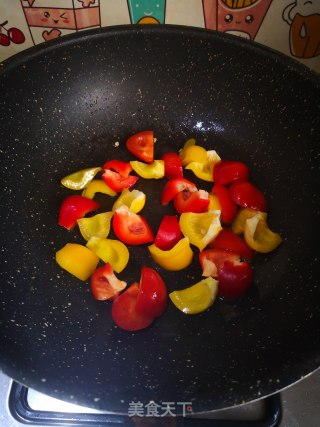 双椒牛肉的做法步骤：6