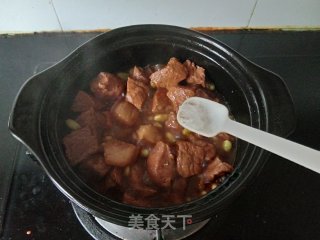 砂锅毛豆猪肉的做法步骤：15