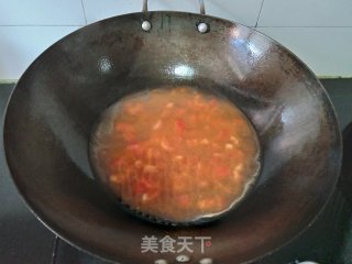 番茄鱼丸面的做法步骤：3