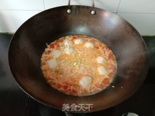 番茄鱼丸面的做法步骤：8